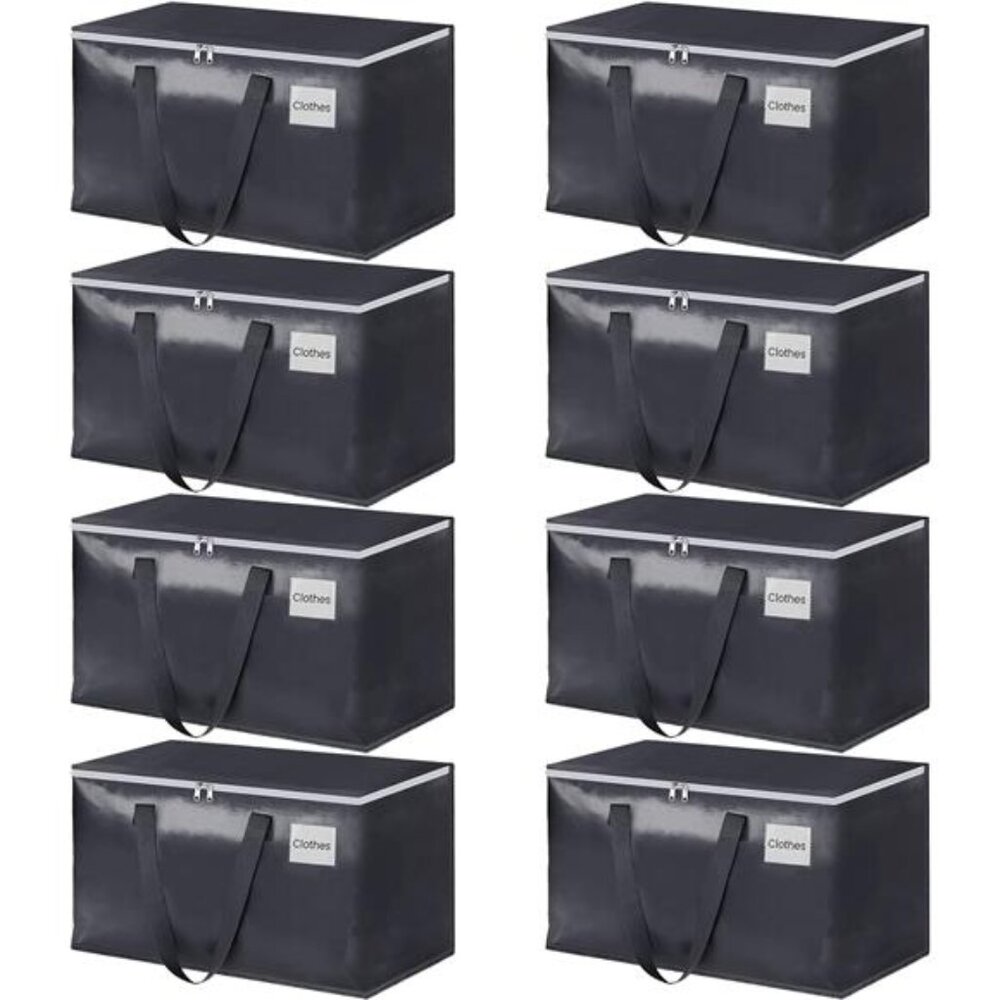 Moving Boxes Heavy Duty Moving Bags with Strong Zippers and Handles Collapsible